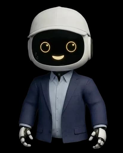 An intelligent robot wearing a professional business suit, representing Mazaya Smart Systems in the Australian market.